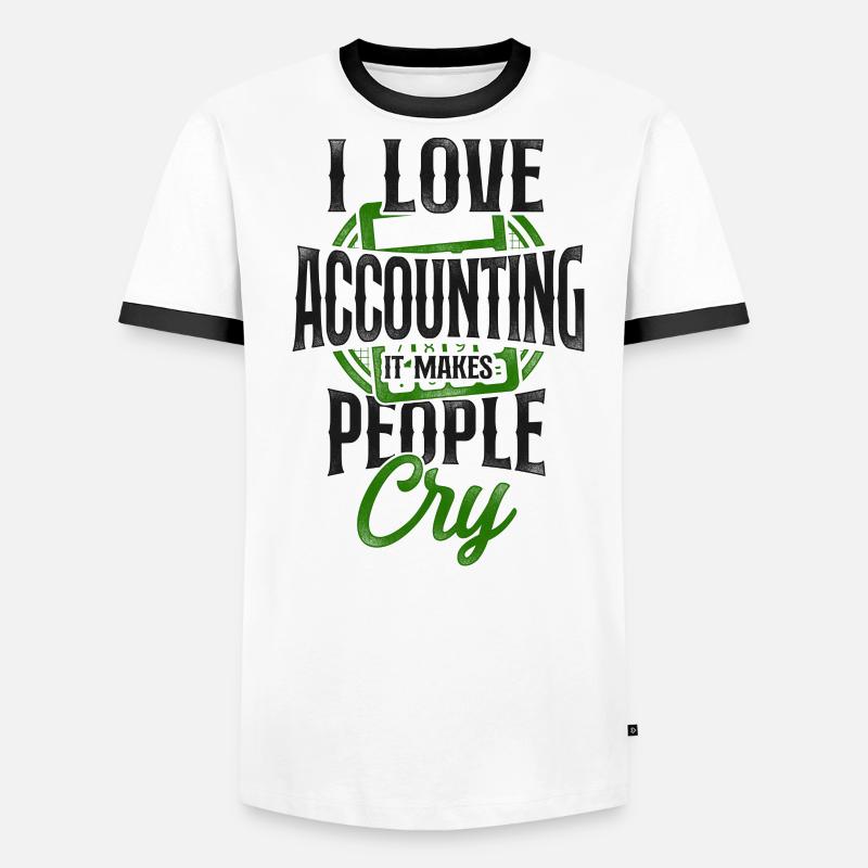 Comptable Comptable Comptable Comptabilité T-shirt contrasté Homme
