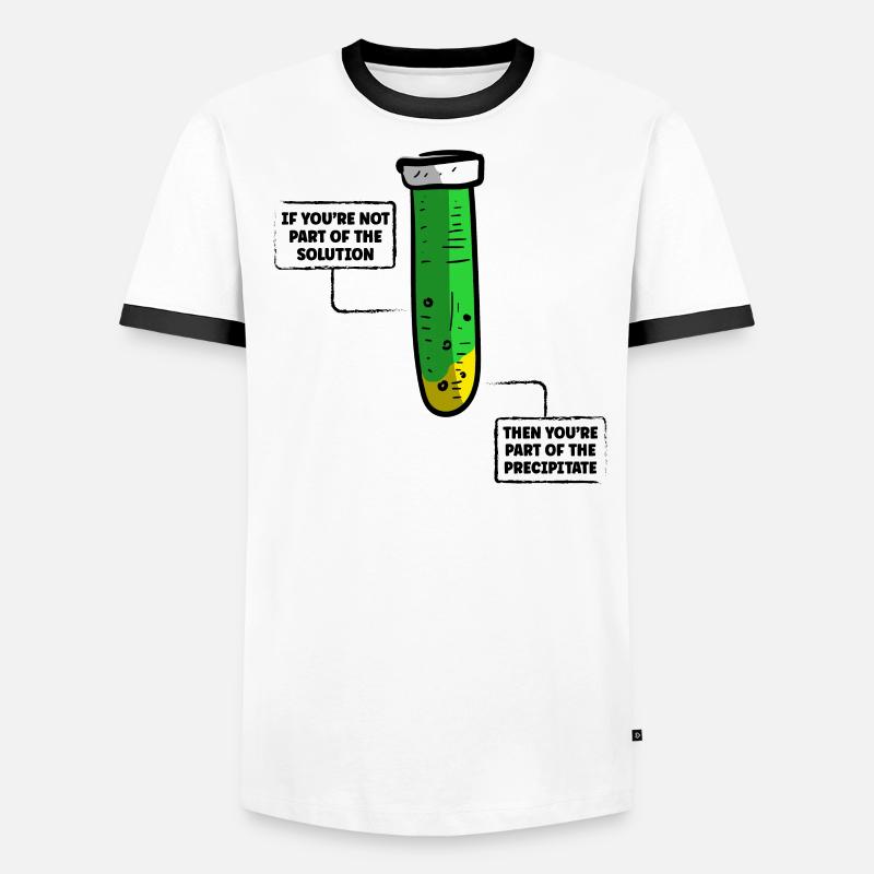 Si vous ne faites pas partie de la solution, drôles de professeurs T-shirt contrasté Homme