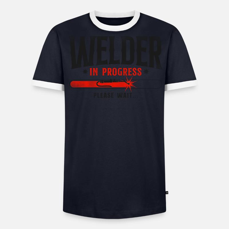 Welder Welding Apprentice Vintage Men's Ringer Shirt