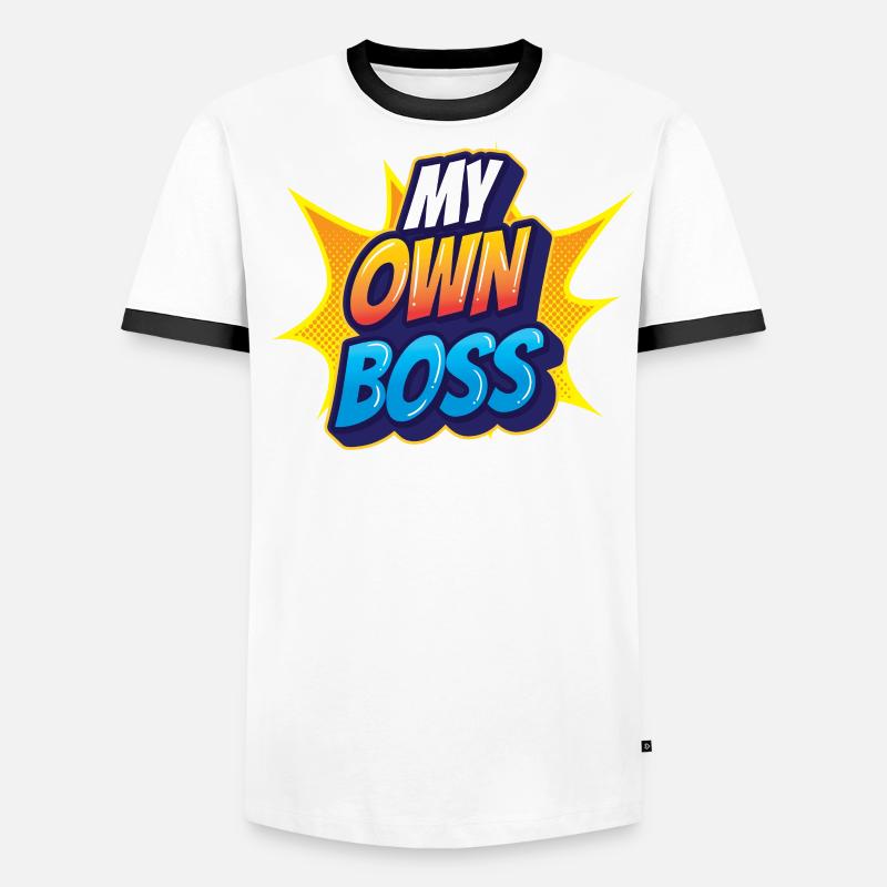 Mein Eigener Chef Selbstständig Freelancer Männer Kontrast-T-Shirt