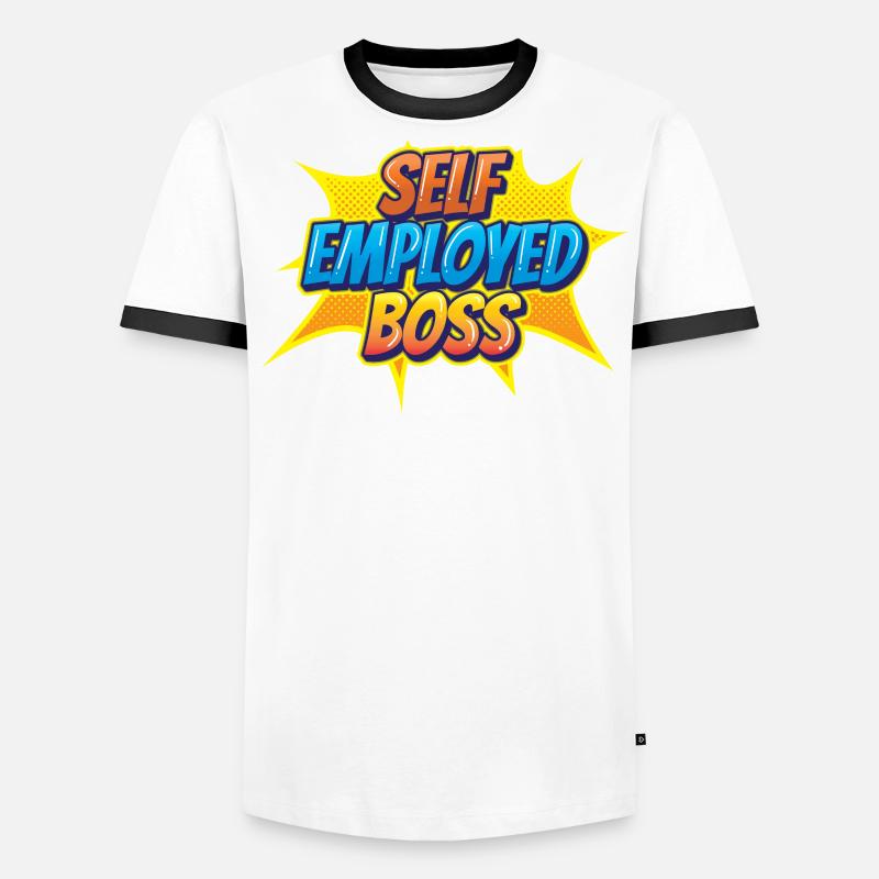 Selbständiger Chef Freelancer Selbstständig Männer Kontrast-T-Shirt
