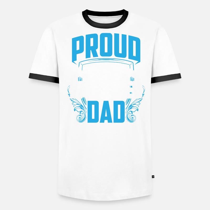 Stolzer Selbständiger Vater Selbstständig Männer Kontrast-T-Shirt