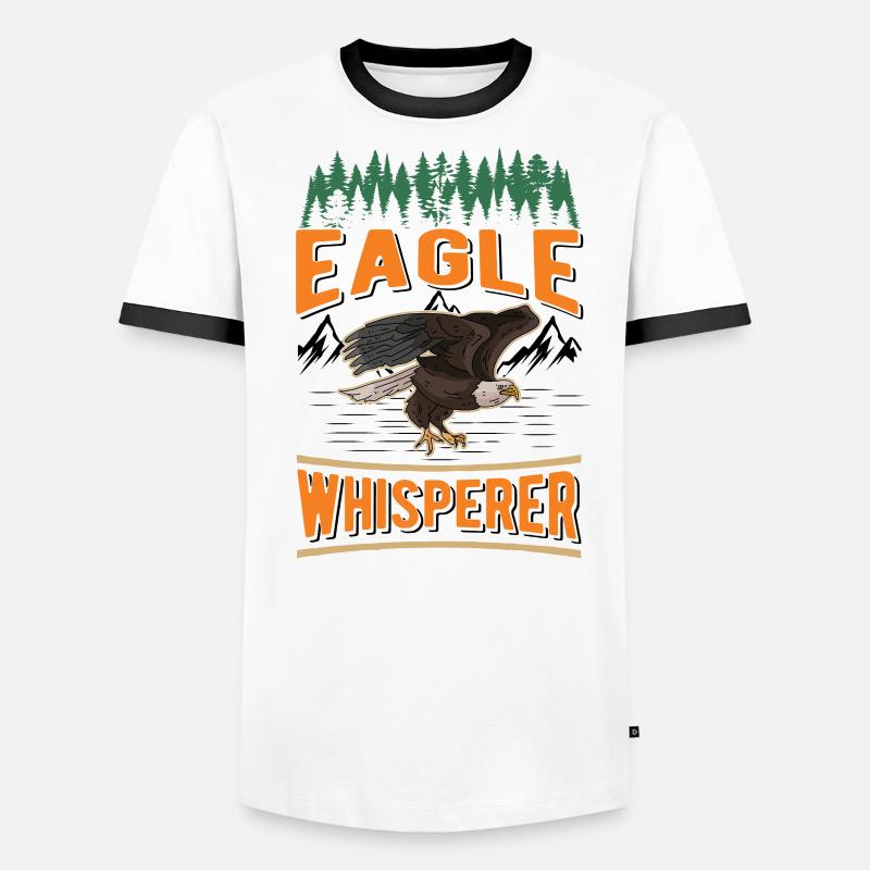 Eagle Whisperer Eagle Breeding Falconer Golden Eagle Men's Ringer Shirt