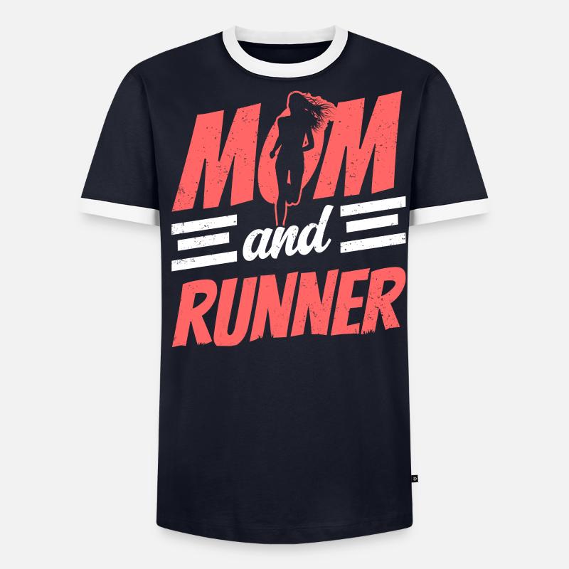 Mère et coureuse Jogging Running Maman T-shirt contrasté Homme