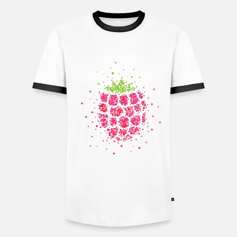 Raspberry Berry Cool Costume Remplacement Carnaval Carnaval T-shirt contrasté Homme