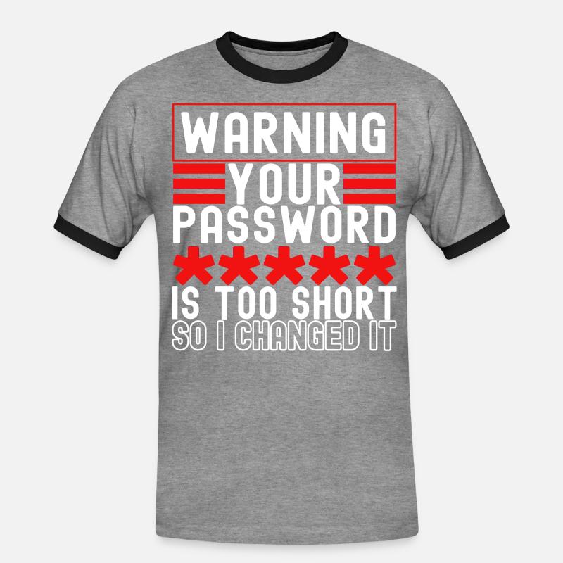 Programmierer Cyber Security - Männer Kontrast-T-Shirt - Grau meliert/Schwarz