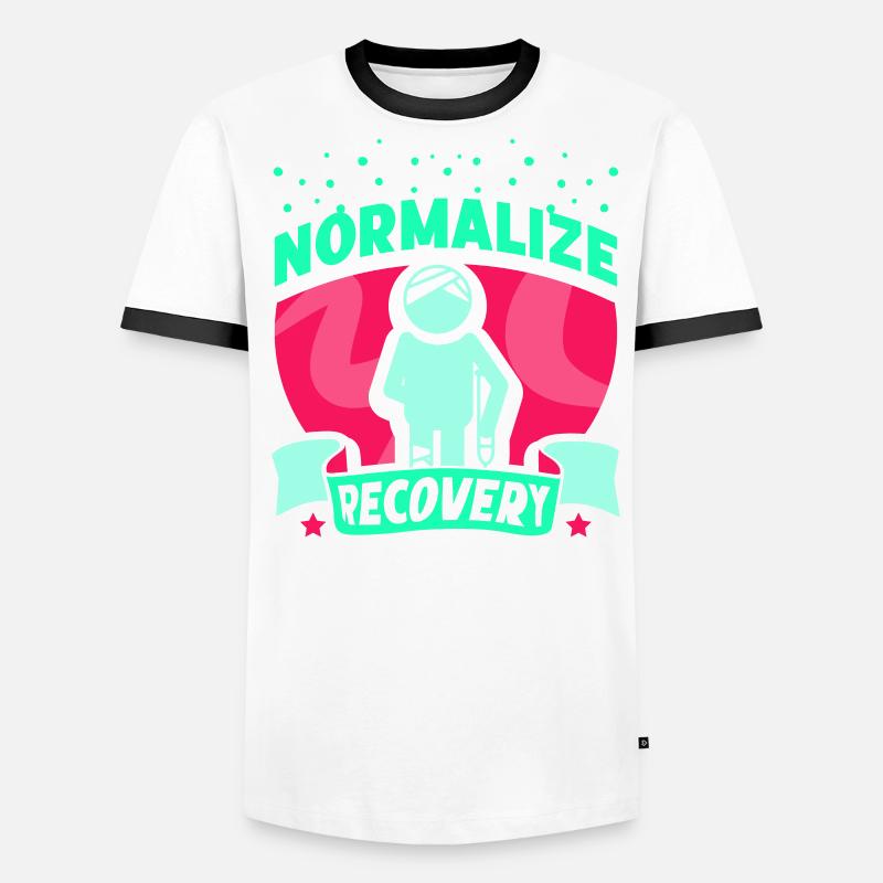 Restaurer Normaliser la récupération Récupérer T-shirt contrasté Homme