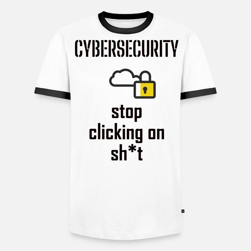 Cybersecurity - IT Security Computer Scientists Men's Ringer Shirt
