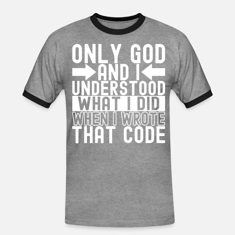 Programmer Computer Scientist - Men's Ringer Shirt - heather grey/black