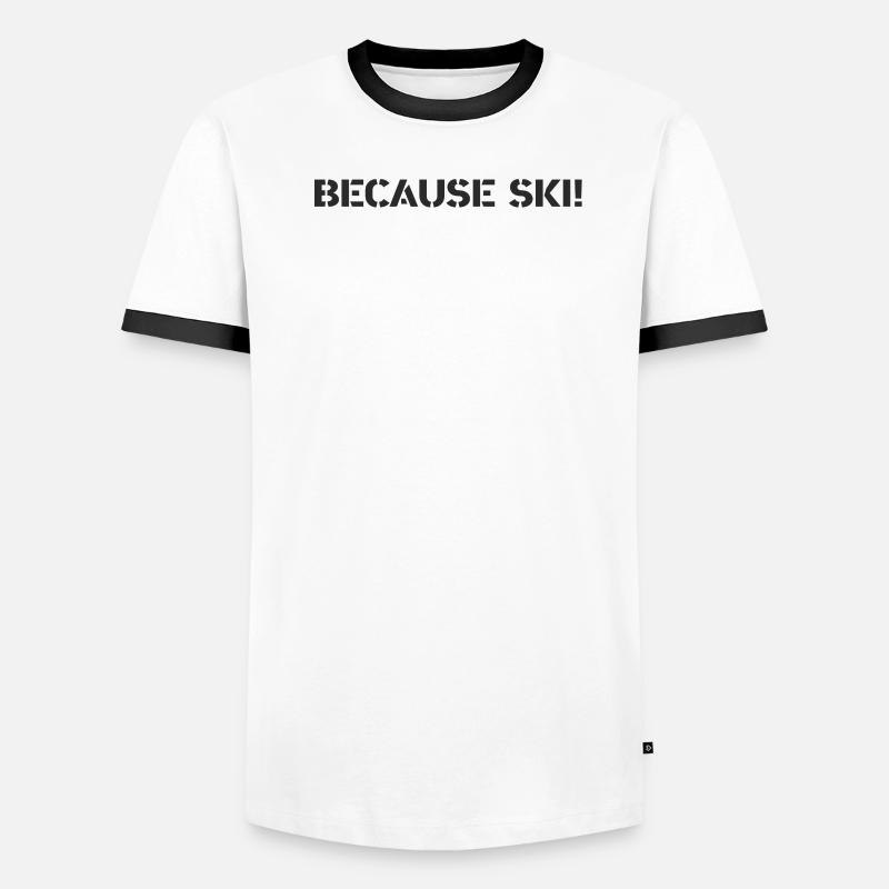 Ski - parce que Ski T-shirt contrasté Homme