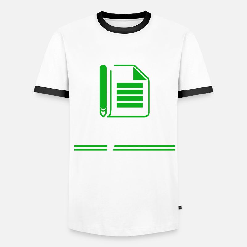 Tableur Expert Comptable Travail de table T-shirt contrasté Homme