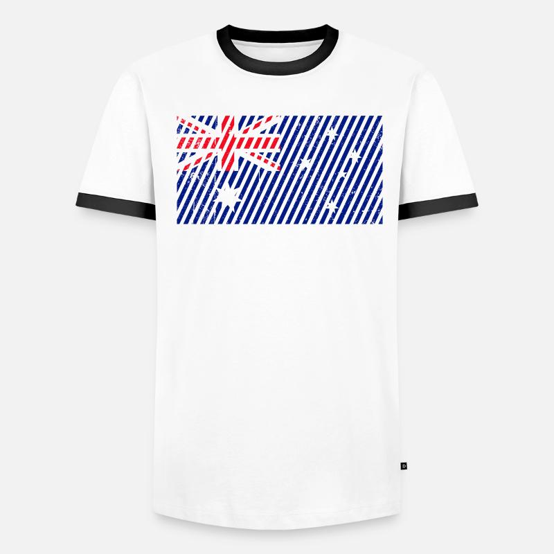 Drapeau australien T-shirt contrasté Homme