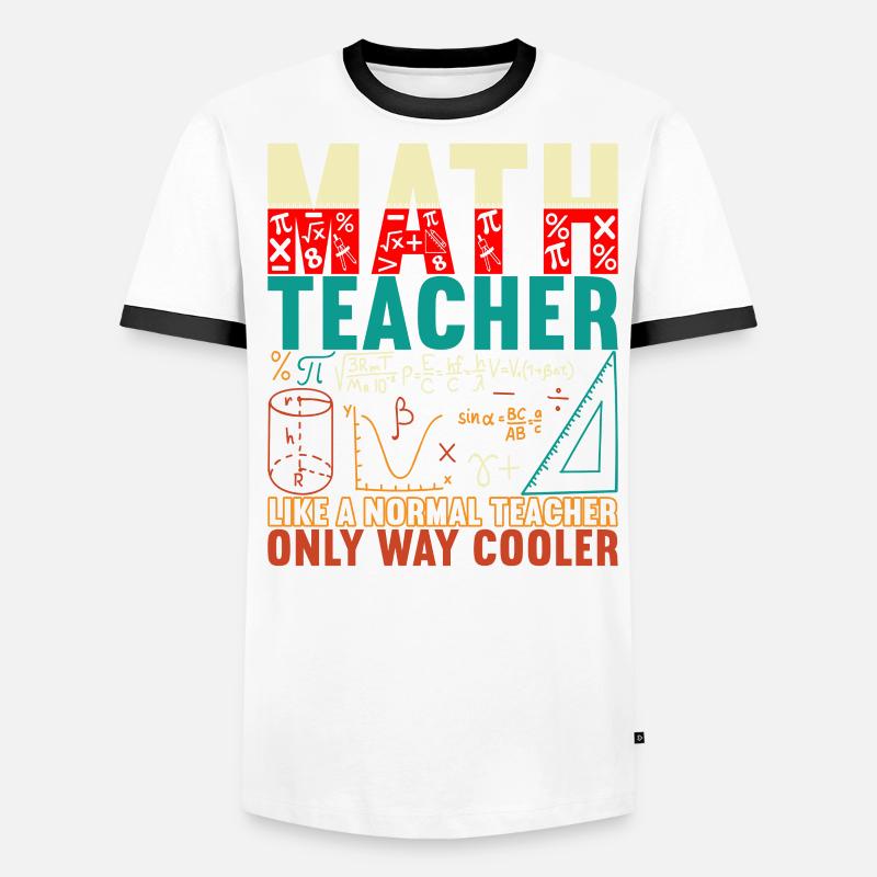 Math Math Teacher Men's Ringer Shirt