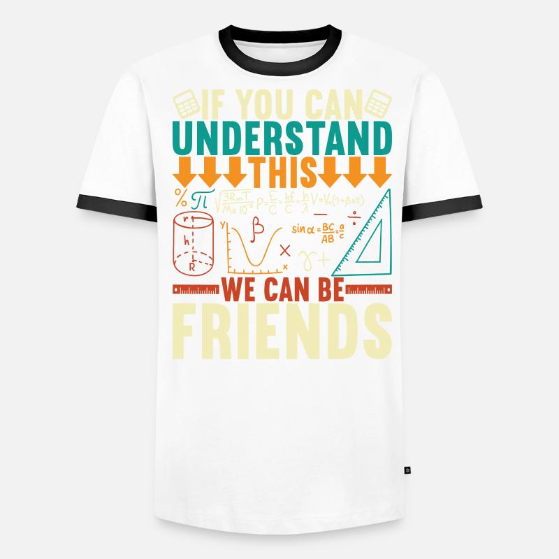 Math Math Teacher Men's Ringer Shirt