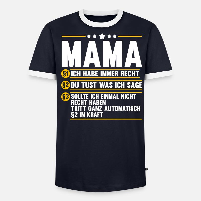 Mutter Mama - Männer Kontrast-T-Shirt - undefined