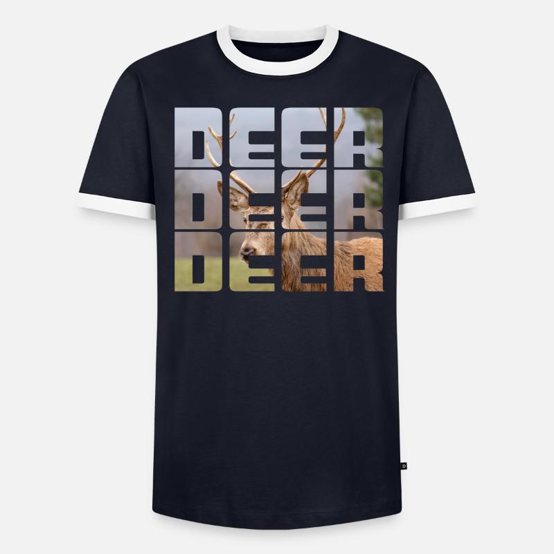 Cerf T-shirt contrasté Homme