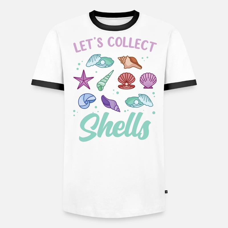 Let's Collect Shells Shell Shell Collector Men's Ringer Shirt