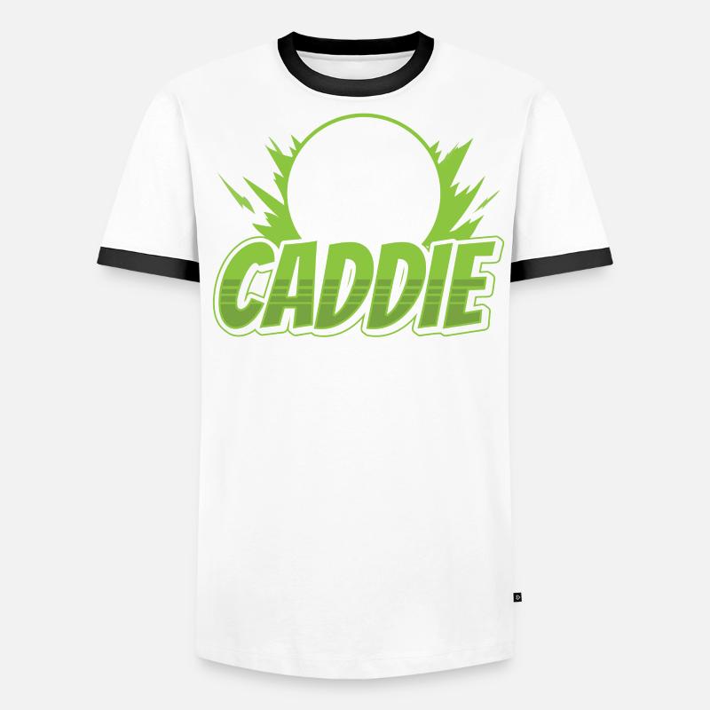 Caddie Golf Golfer Golfing Profession Men's Ringer Shirt