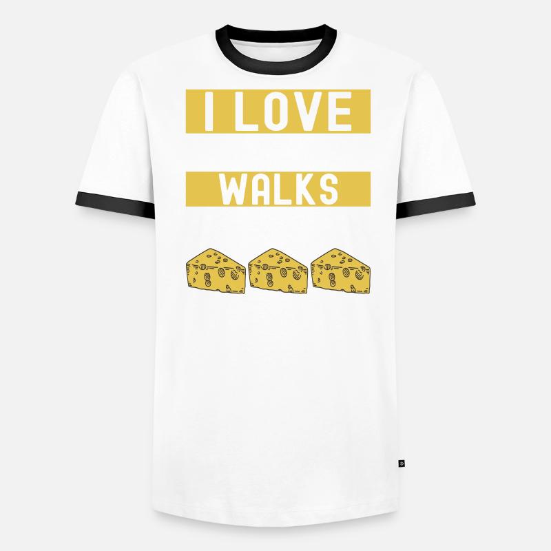 Amateurs de fromage Gouda T-shirt contrasté Homme