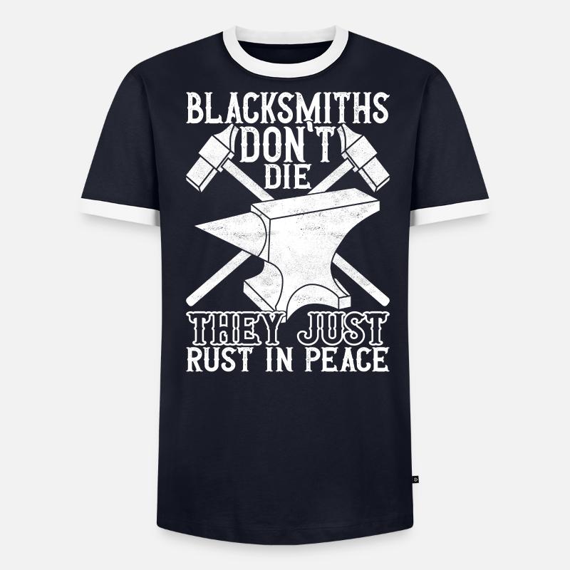 Enclume de forge forgeuse T-shirt contrasté Homme