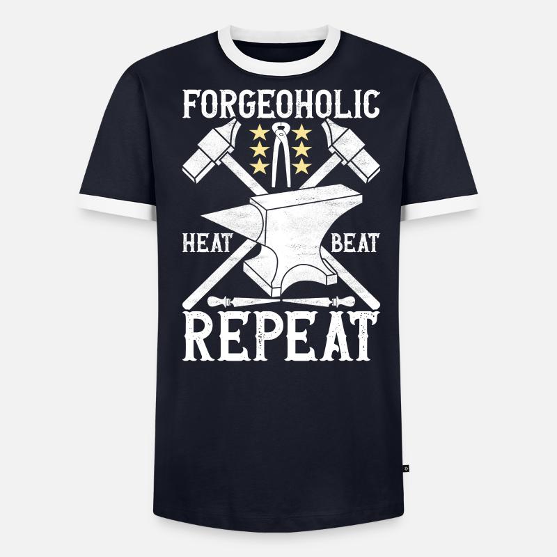 Enclume de forge forgeuse T-shirt contrasté Homme