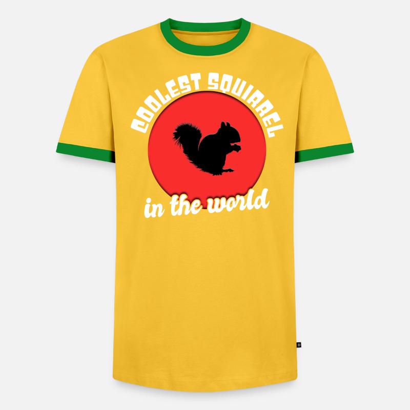 Cooles Eichhörnchen Spruch - Männer Kontrast-T-Shirt - undefined
