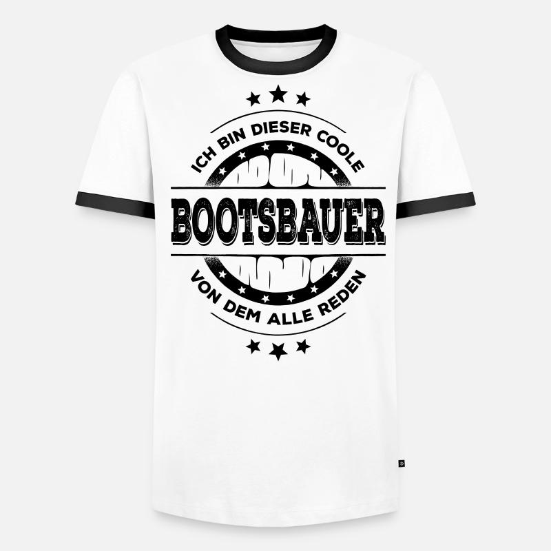 Bootsbauer Geburtstag Bootstechnik Geschenk Männer Kontrast-T-Shirt