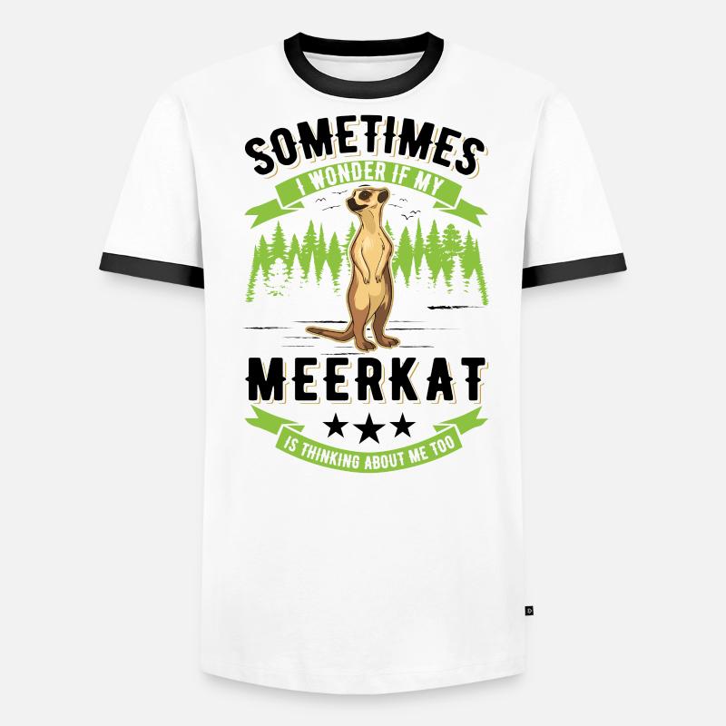 Erdmännchen surikat suricate T-shirt contrasté Homme