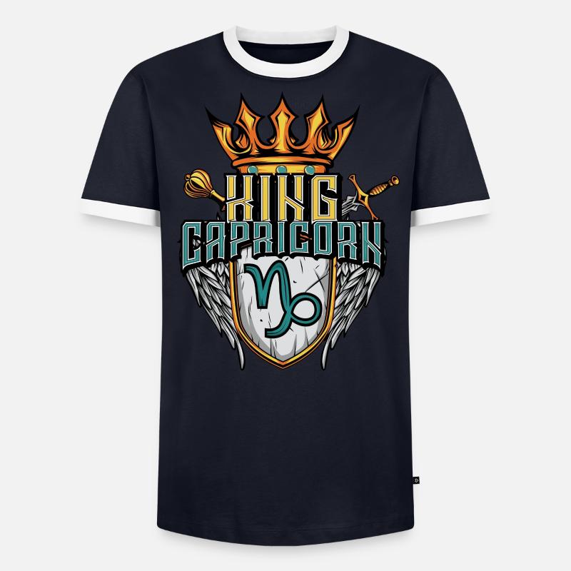 Steinbock Sternzeichen - Männer Kontrast-T-Shirt - undefined
