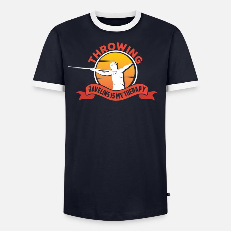 Throwing spears is my therapy Spear Men's Ringer Shirt