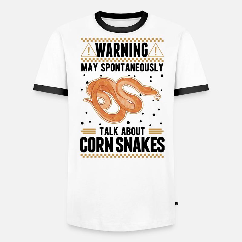 Avertissement Corn Snake Gift Corn Snake T-shirt contrasté Homme