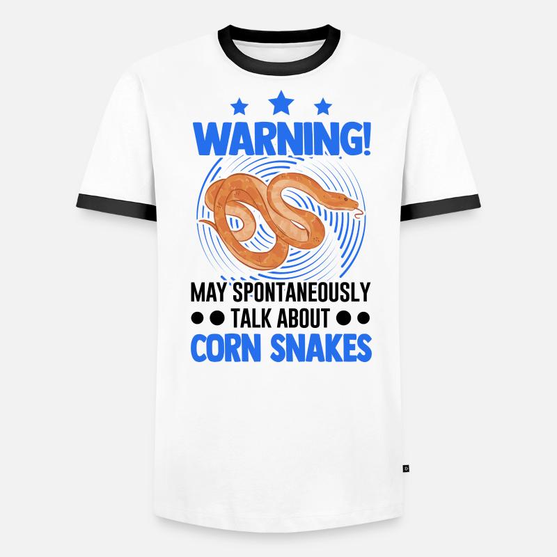 Avertissement Corn Snake Gift Corn Snake T-shirt contrasté Homme