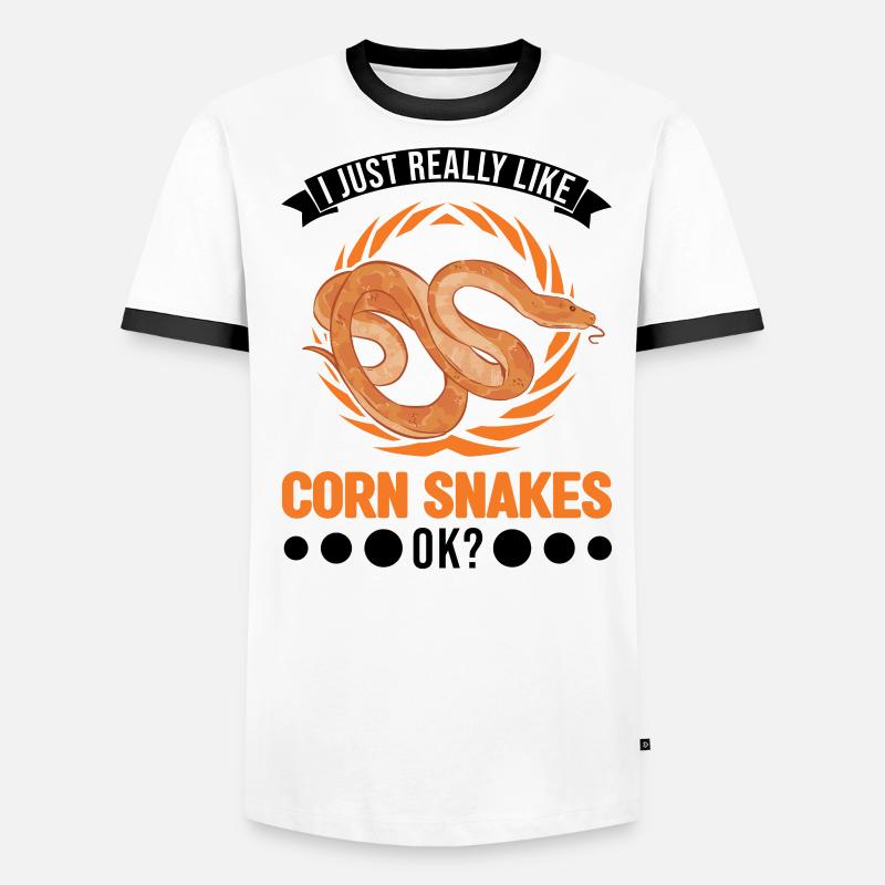 J’aime vraiment Corn Snakes Corn Snake T-shirt contrasté Homme