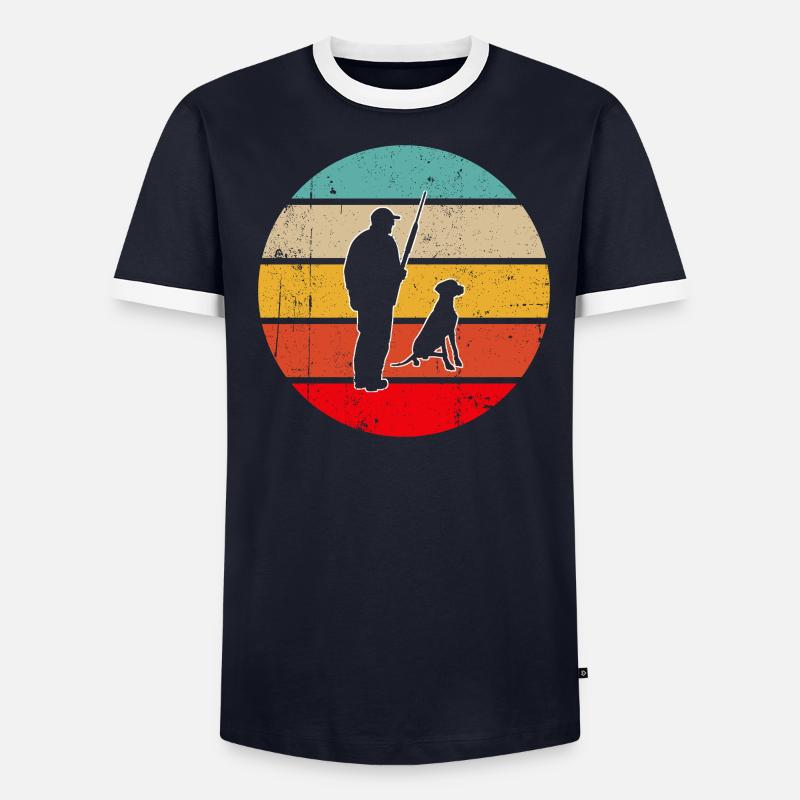 Hunter Rétro T-shirt contrasté Homme