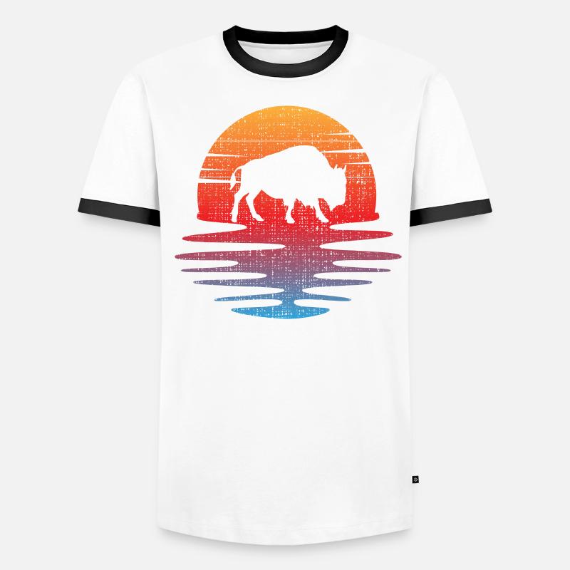 Buffle T-shirt contrasté Homme
