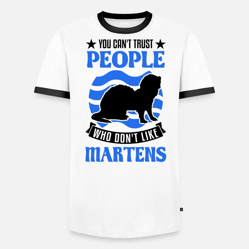 Marder Geschenk Nerz Dachs Baummarder Männer Kontrast-T-Shirt