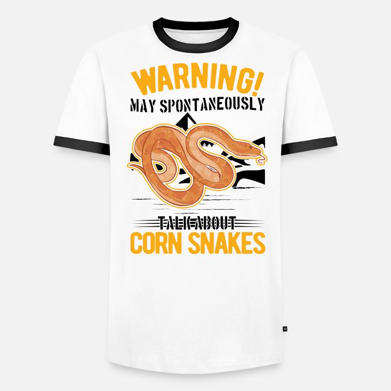 Avertissement Corn Snake Gift Corn Snake T-shirt contrasté Homme