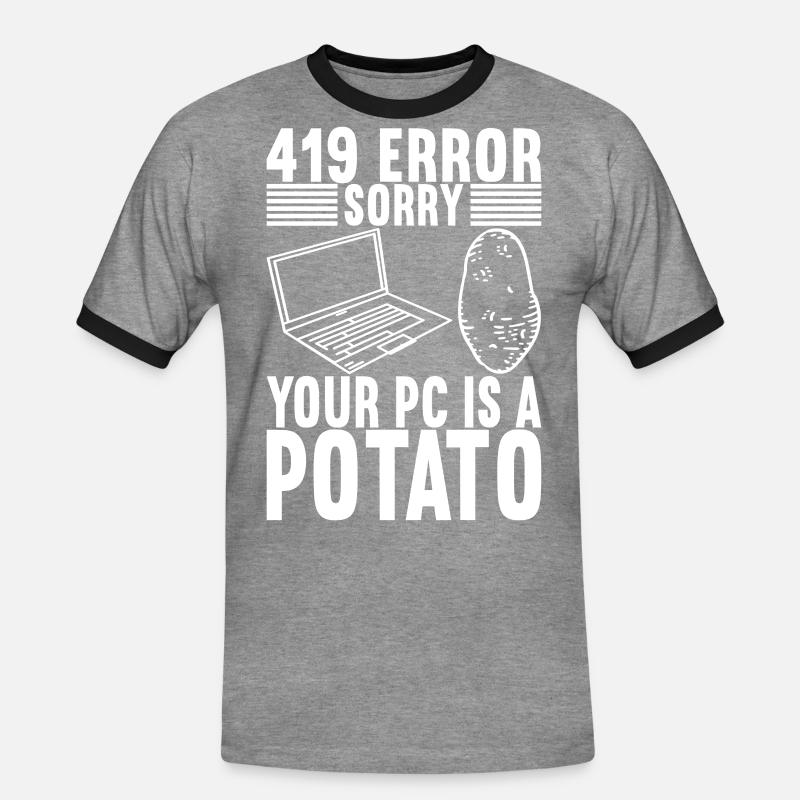Programmer Computer Scientist - Men's Ringer Shirt - heather grey/black