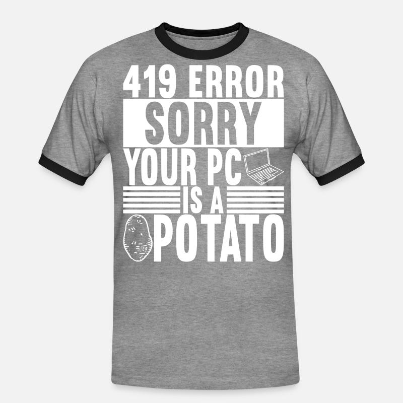 Programmer Computer Scientist - Men's Ringer Shirt - heather grey/black