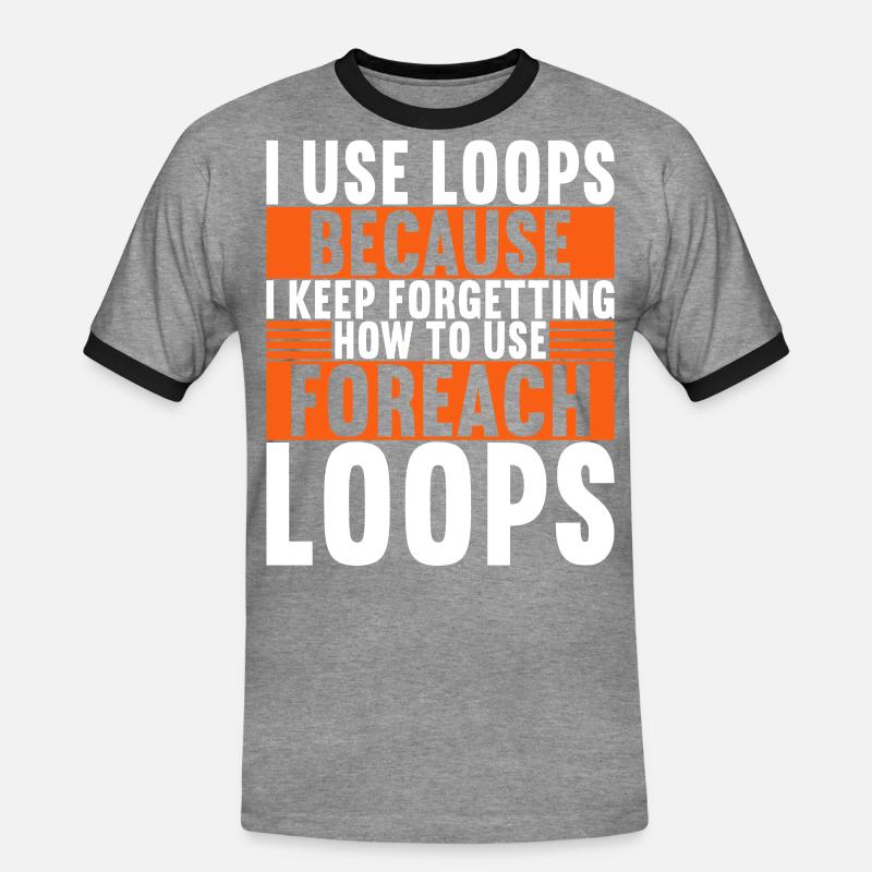 Programmer Computer Scientist - Men's Ringer Shirt - heather grey/black