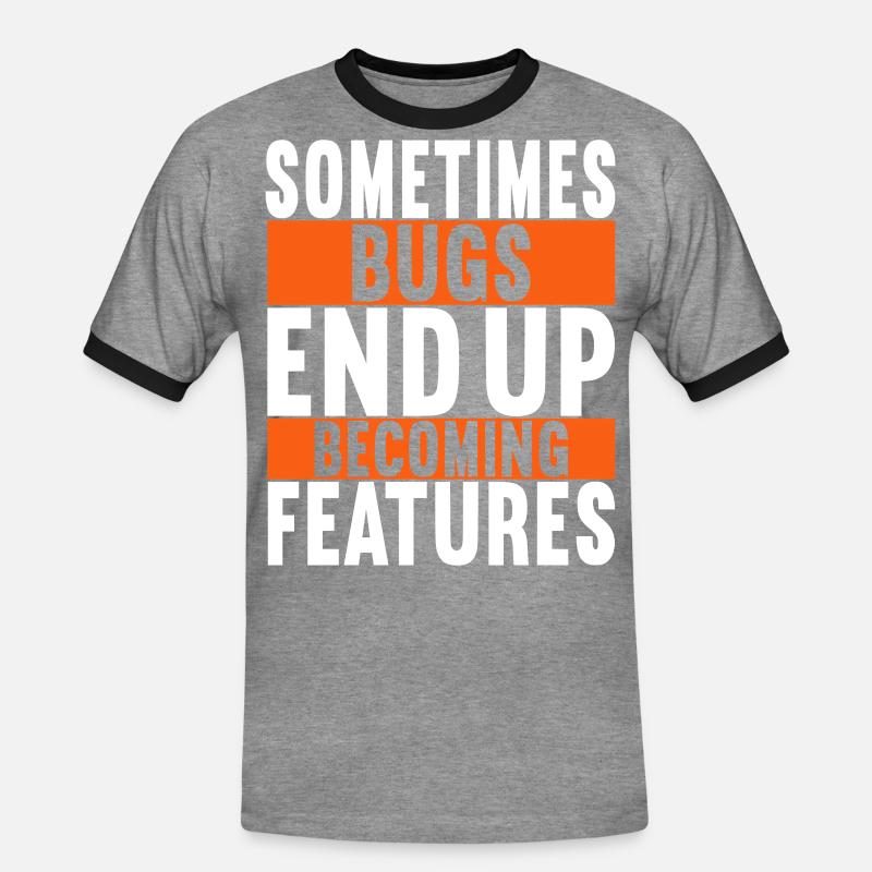 Programmer Computer Scientist - Men's Ringer Shirt - heather grey/black