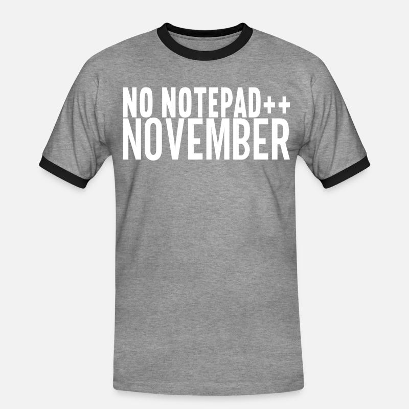 Programmer Computer Scientist - Men's Ringer Shirt - heather grey/black