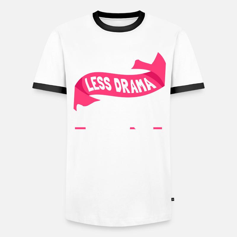 Moins de drame Plus de course à pied Coureurs de jogging Joggers T-shirt contrasté Homme