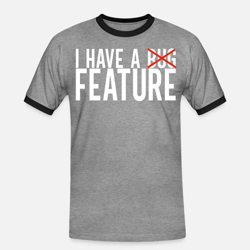 Programmierer Informatiker - Männer Kontrast-T-Shirt - Grau meliert/Schwarz