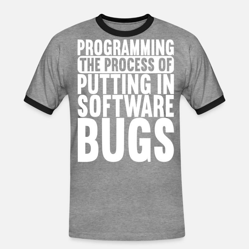 Programmierer Informatiker - Männer Kontrast-T-Shirt - Grau meliert/Schwarz