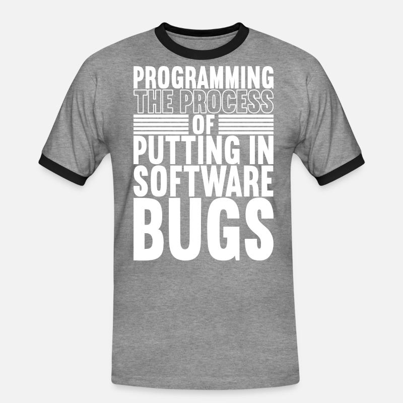 Programmierer Informatiker - Männer Kontrast-T-Shirt - Grau meliert/Schwarz