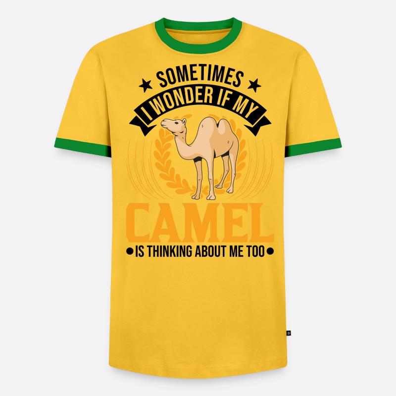 Kamel Geschenk Dromedar Camel Großkamel - Männer Kontrast-T-Shirt - undefined