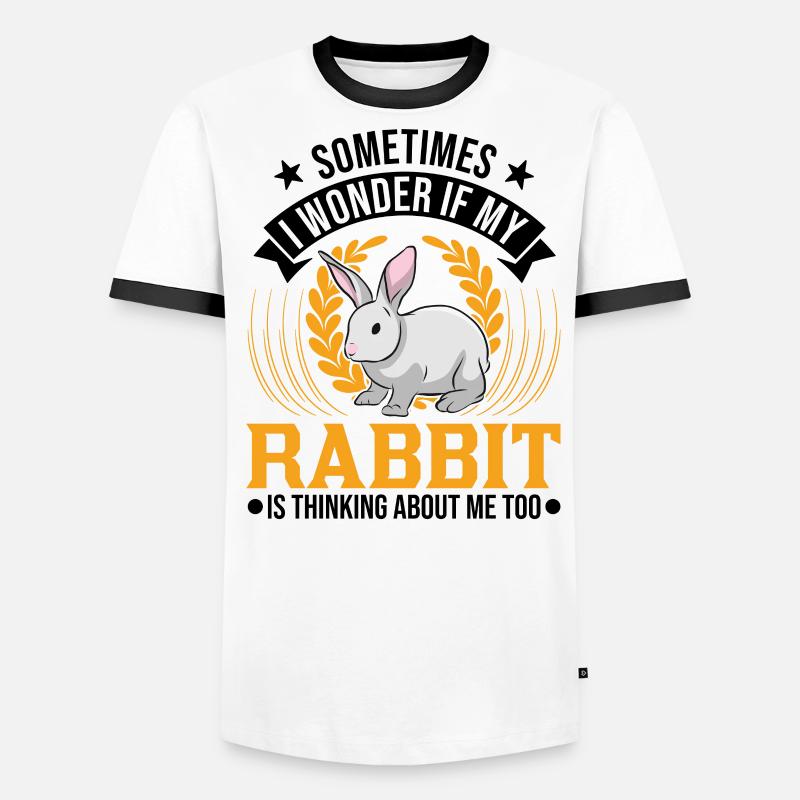 Rabbit Rabbit Rabbit Men's Ringer Shirt