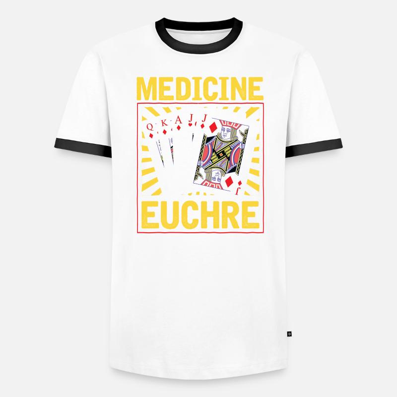 Médecine Euchre - Euchre Player Card Game Euchre T-shirt contrasté Homme