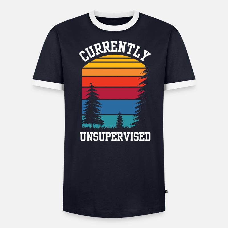 Currently unsupervised sarcastically unsupervised - Men's Ringer Shirt - undefined
